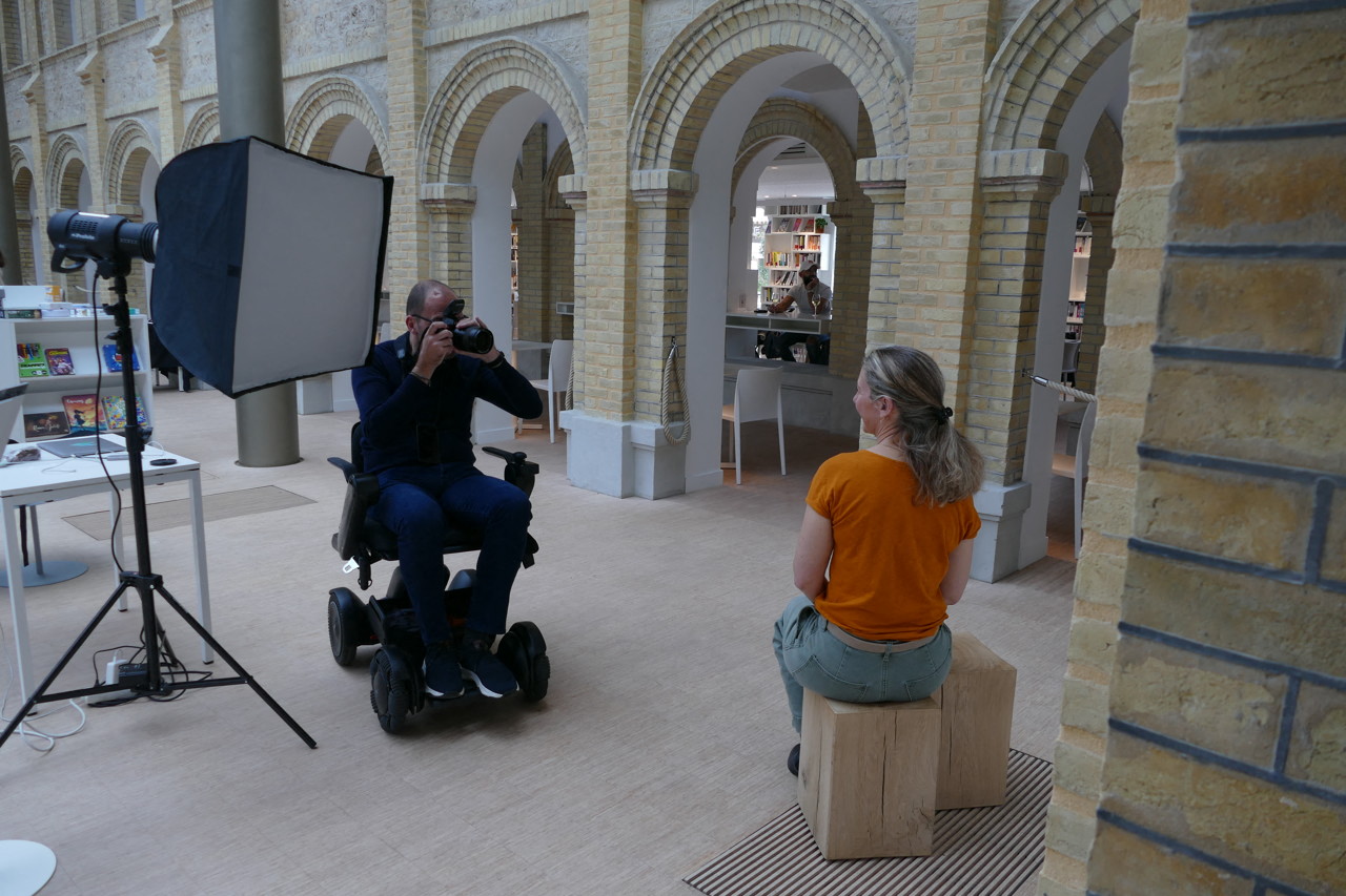 Avec Olivier Goy aux commandes, un studio photo a été installé au cœur des Franciscaines. 