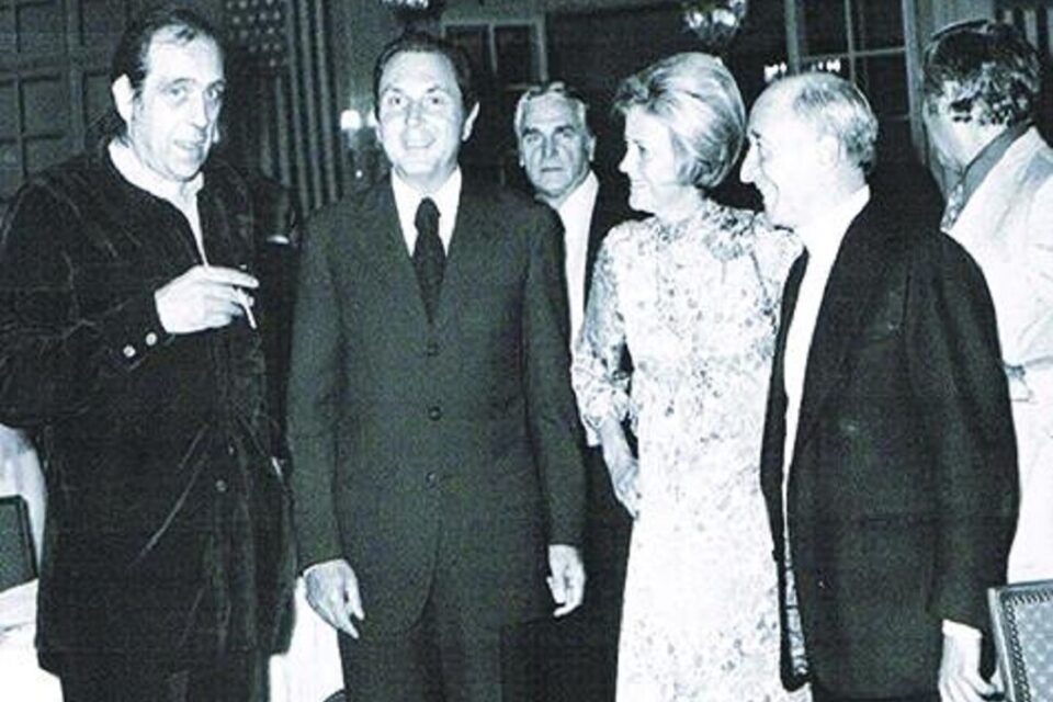 Vincente Minelli, Michel et Anne d’Ornano au festival en 1977.