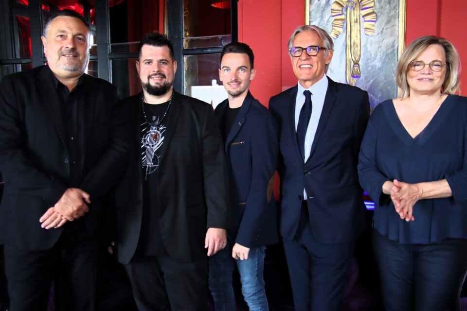 Jean-Pierre Gréaume, Aurélien Vivos, Léo Brière, Bruno Chauvin et Blandine Harmelin