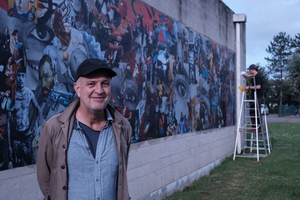 Les lycéens ont réalisé une fresque avec Jean-Christian Boucard, pour Planches contact.