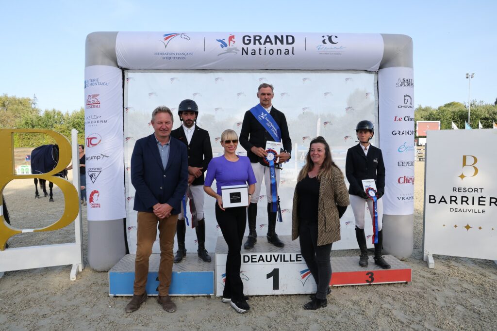 Le podium de cette étape normande.