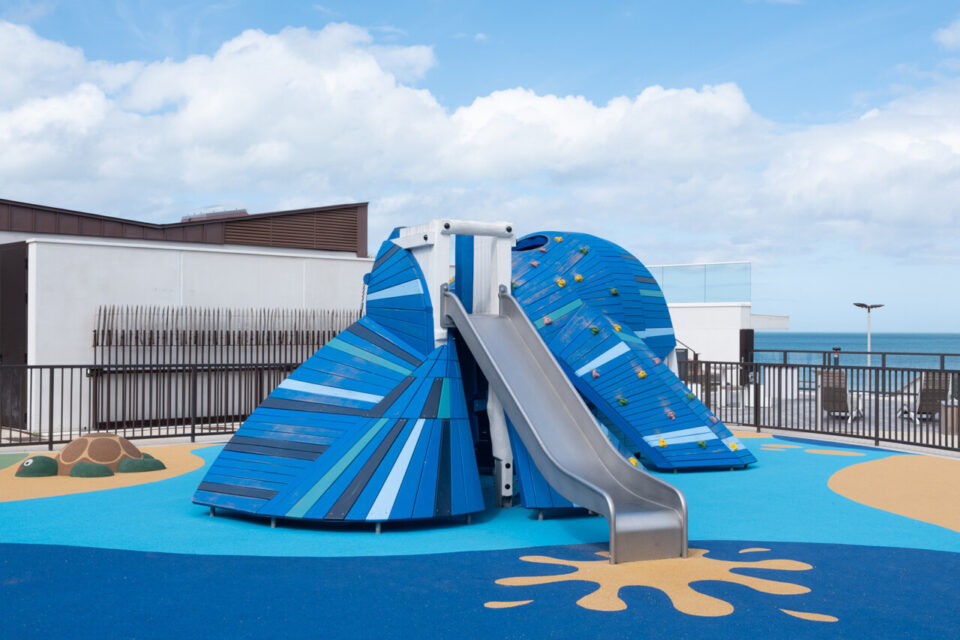 Sidonie Van Den Dries a réalisé un projet sur les aires de jeux pour enfants.