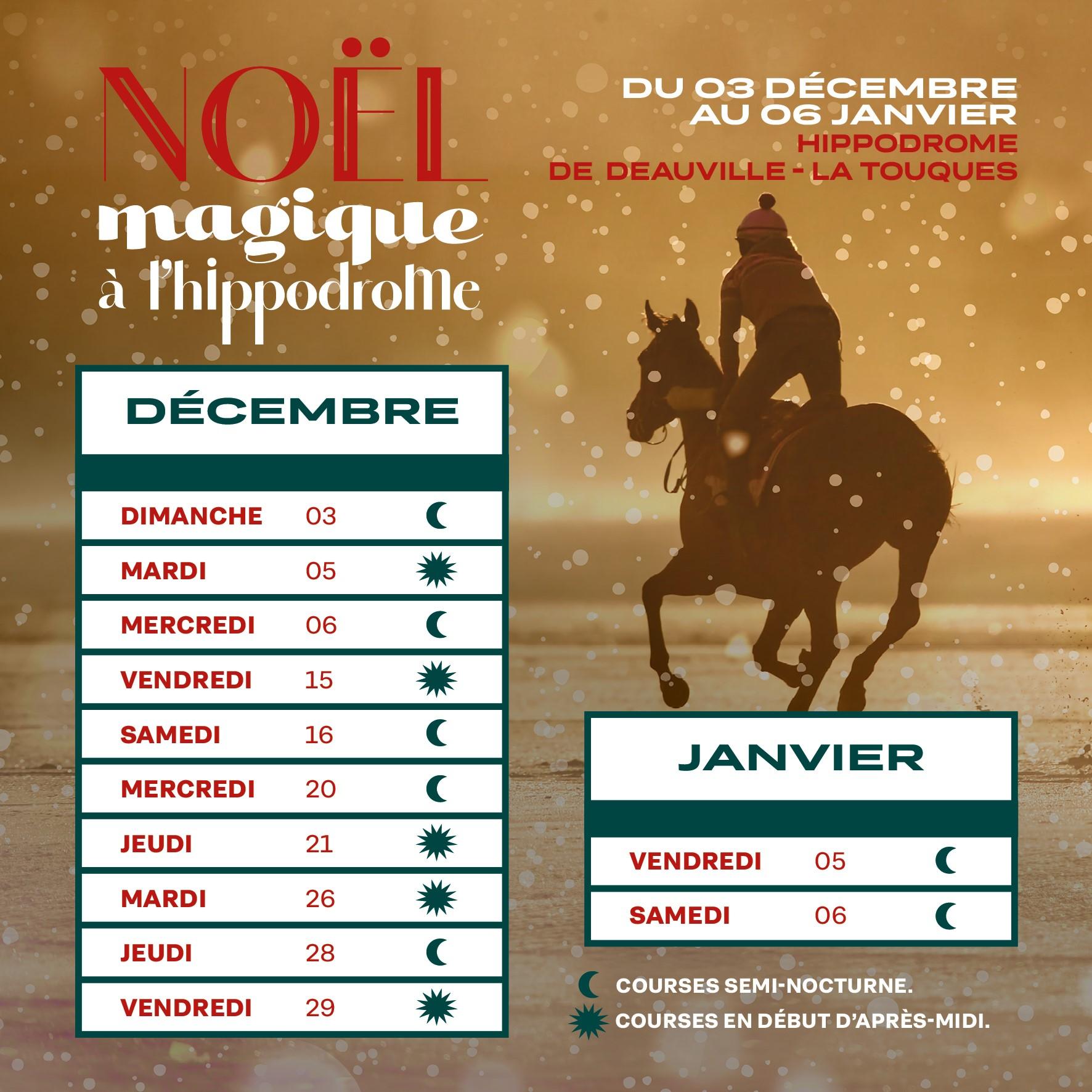 Fêtez Noël à l’Hippodrome de Deauville La Touques