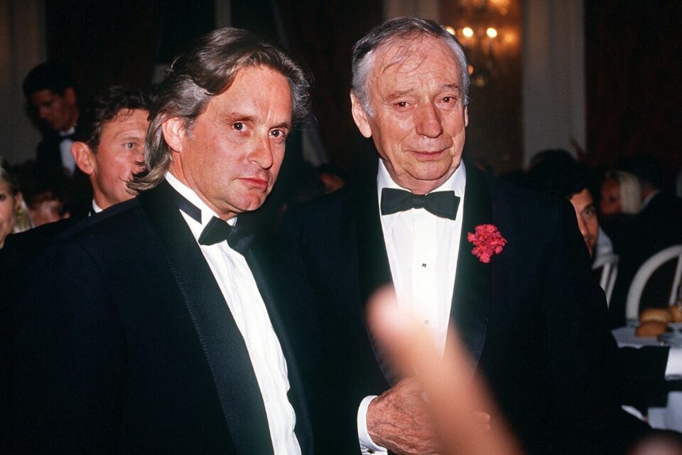 Mickaël Douglas et Yves Montand