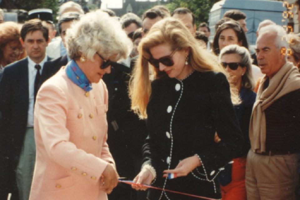 Anne d'Ornano et Diane Barrière-Desseigne lors de l'inauguration du CID.