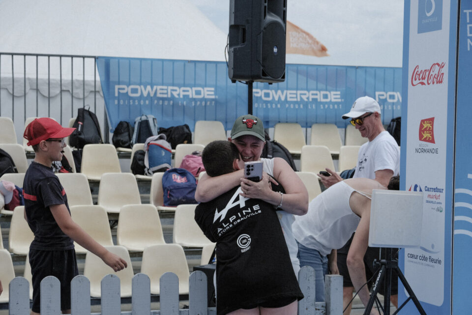 Esteban a couru son triathlon de Deauville.
