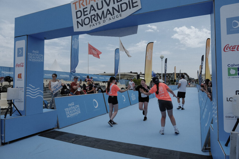 Esteban a couru son triathlon de Deauville.